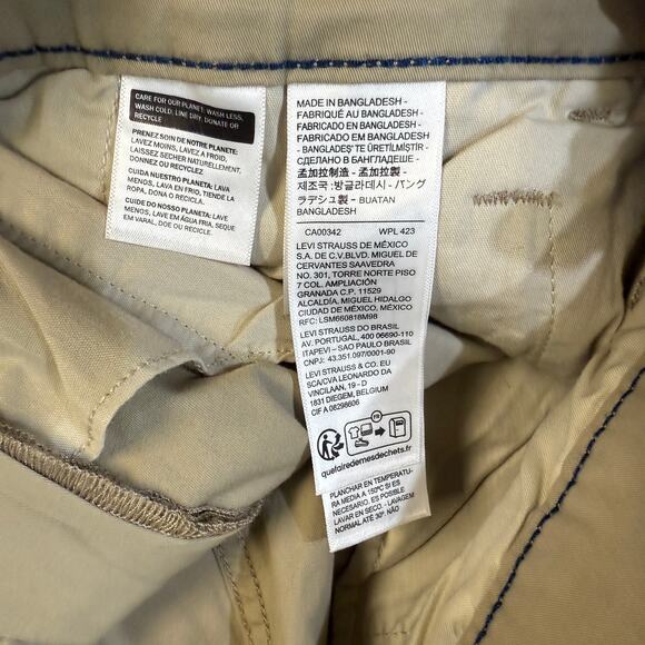 NEW Levi's Gap Men's Shorts LOT of 2 36 Golf Chino Cotton Flat front KK16 - Picture 9 of 11